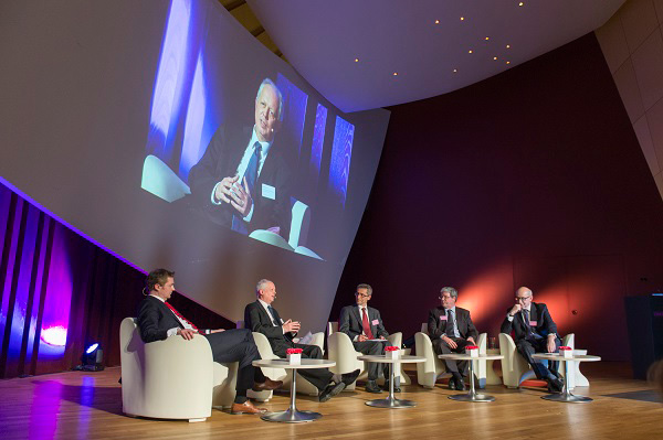 Linklaters executives panel discussion on stage