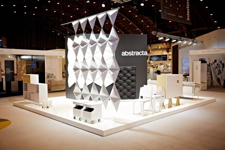 Abstracta stand at 100% Design trade show