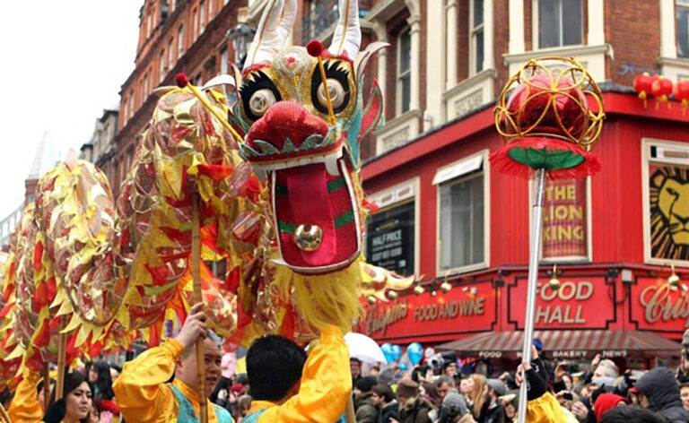 Dragon at Chinese New Years festival event London