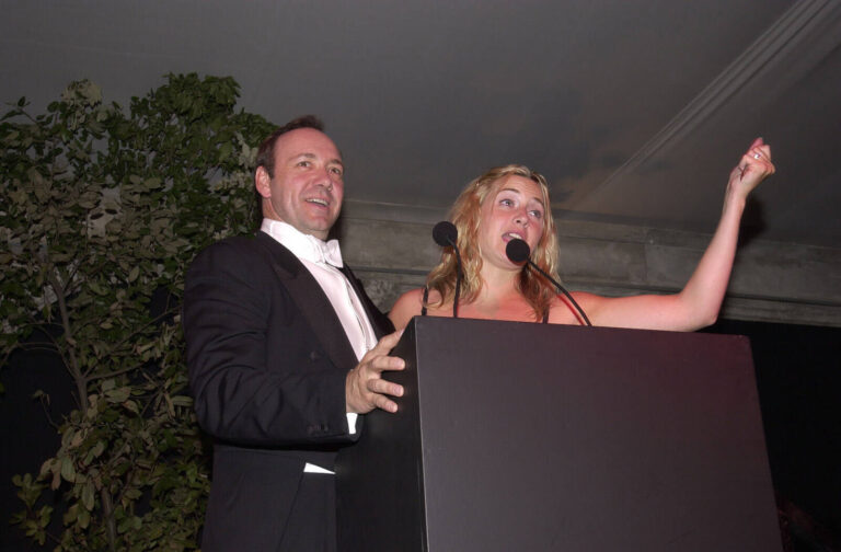 Kevin Spacey & Kate Winslet co-host at Elton John's White Tie & Tiara Ball fundraising event