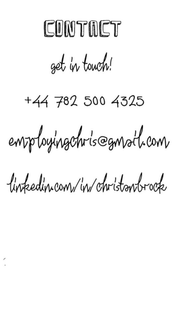 employing chris CV contact details