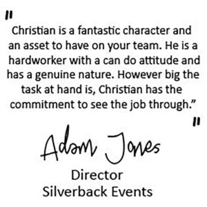 employing chris CV testimonial