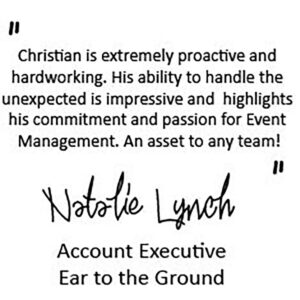 employing chris CV testimonial