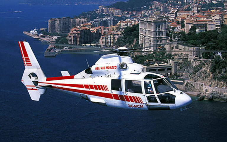helicopter over Monaco