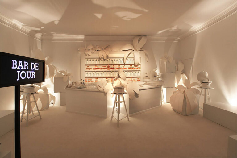 White Bar de Jour display at Hermes 'All About Women' experiential marketing event