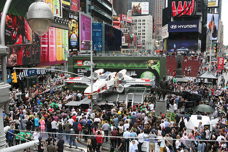 LEGO Star Wars experiential event Times Square