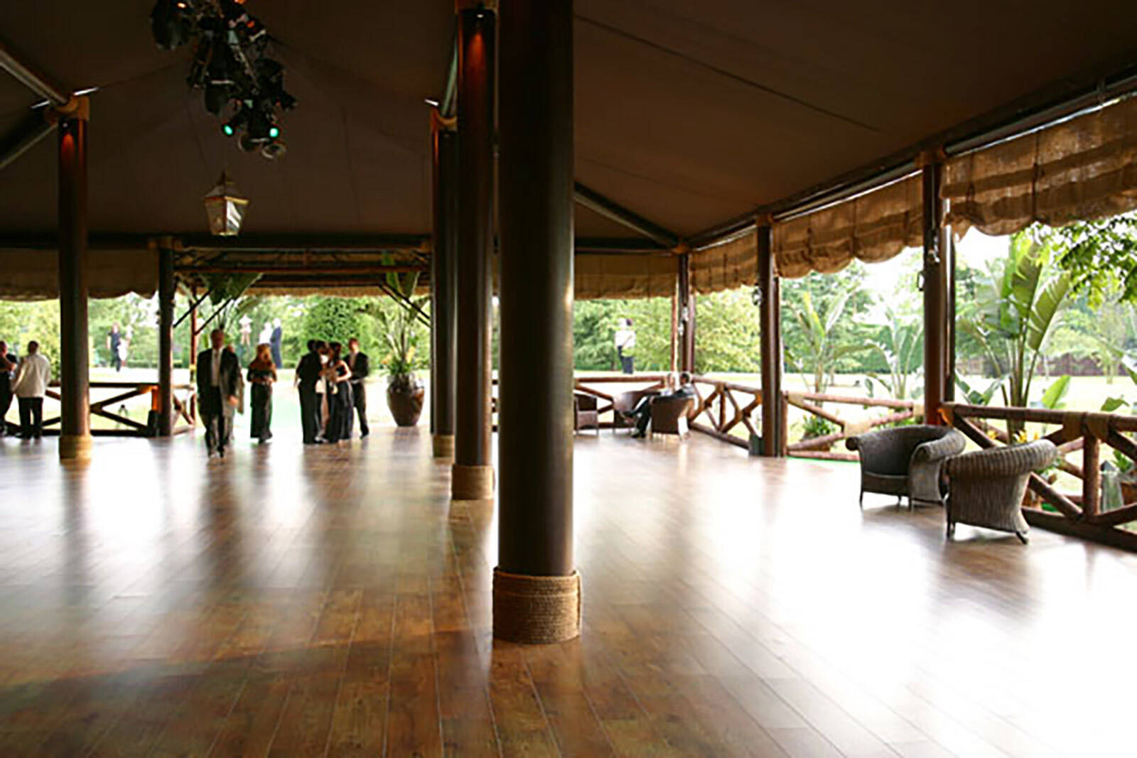 African style interiors for Elton John's African-themed White Tie & Tiara Ball produced by Matt James of Leftfield Productions