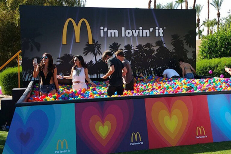 Ball Pit at McDonald's Bootsy Bellows Coachella Party
